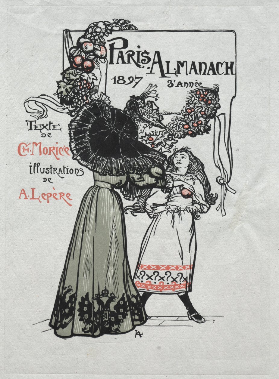 Pariisin almanakka, 1897: Kansi tekijältä Auguste Louis Lepère