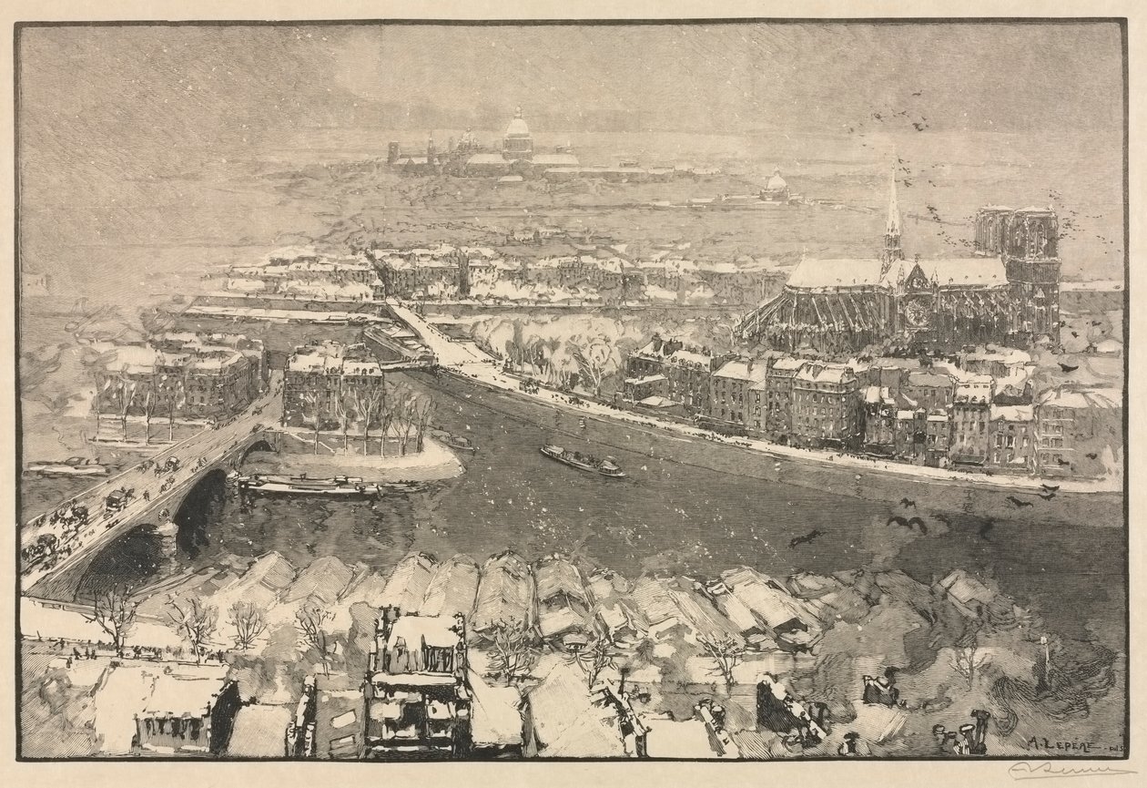 Pariisi lumen alla tekijältä Auguste Louis Lepère