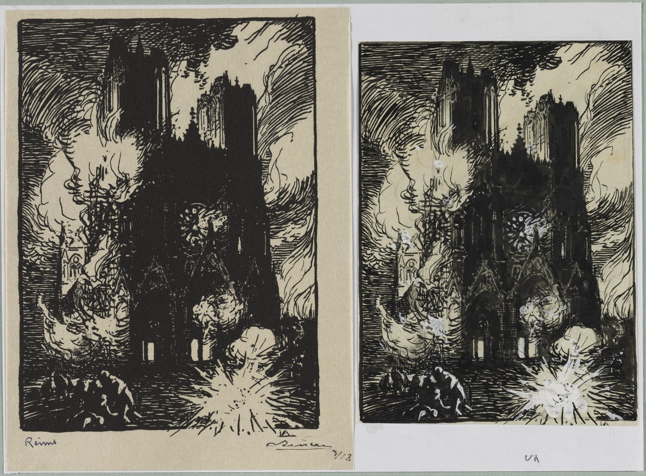 Reims, 1914. tekijältä Auguste Louis Lepère