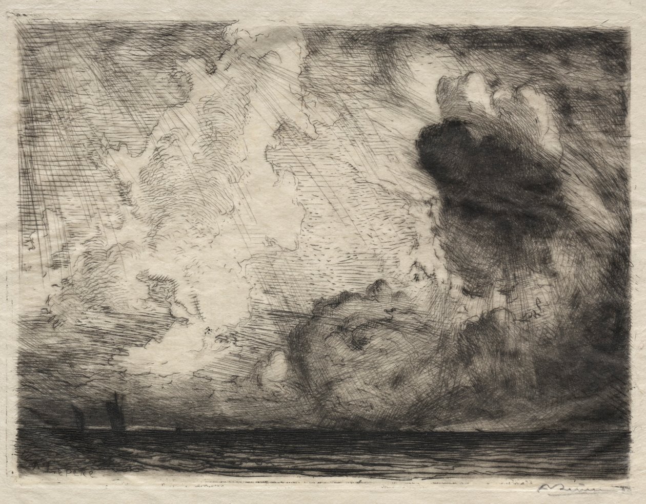 Merimaisema, 1911. tekijältä Auguste Louis Lepère