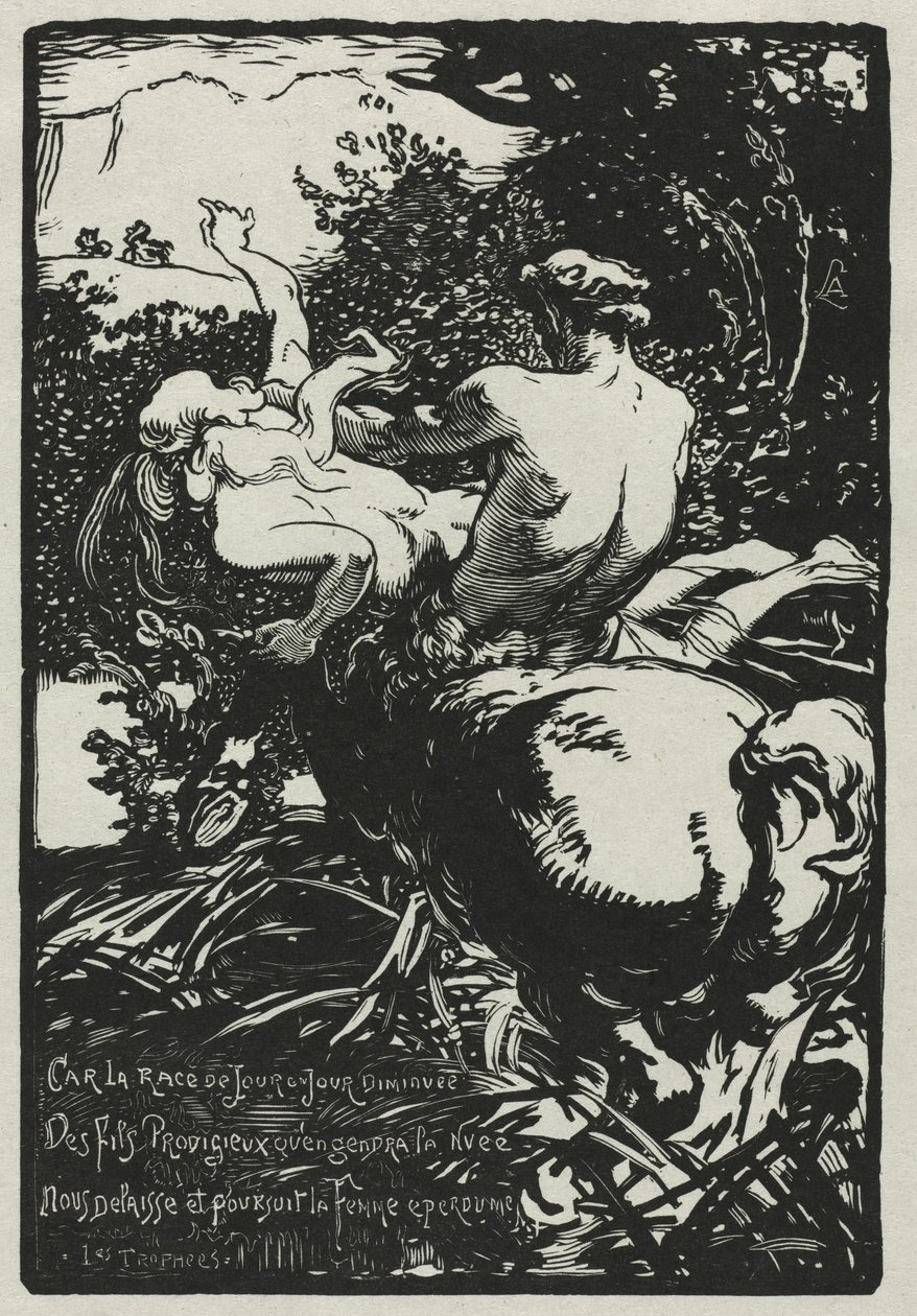 Kentauri, 1896. tekijältä Auguste Louis Lepère