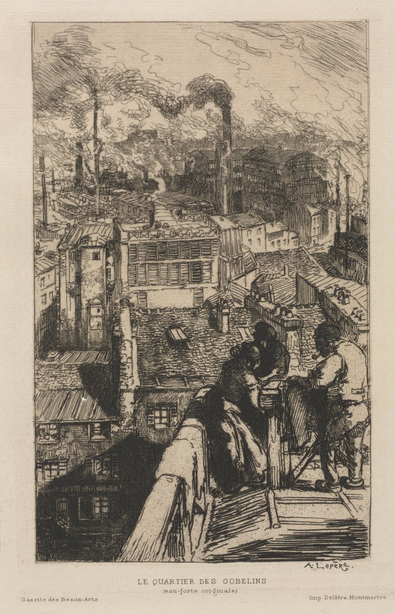 Gobelin-kortteli tekijältä Auguste Louis Lepère