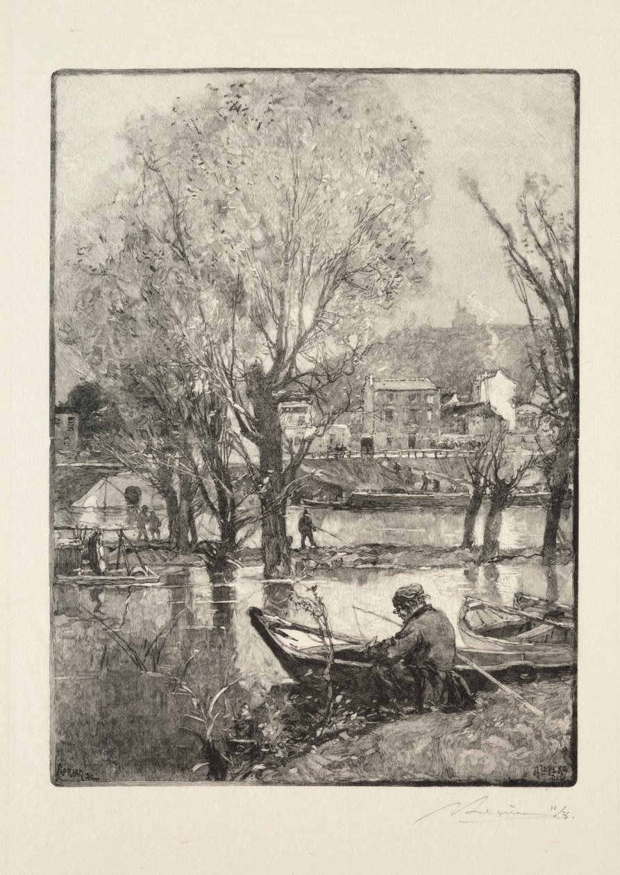 Billancourt Islandin nurkka. tekijältä Auguste Louis Lepère