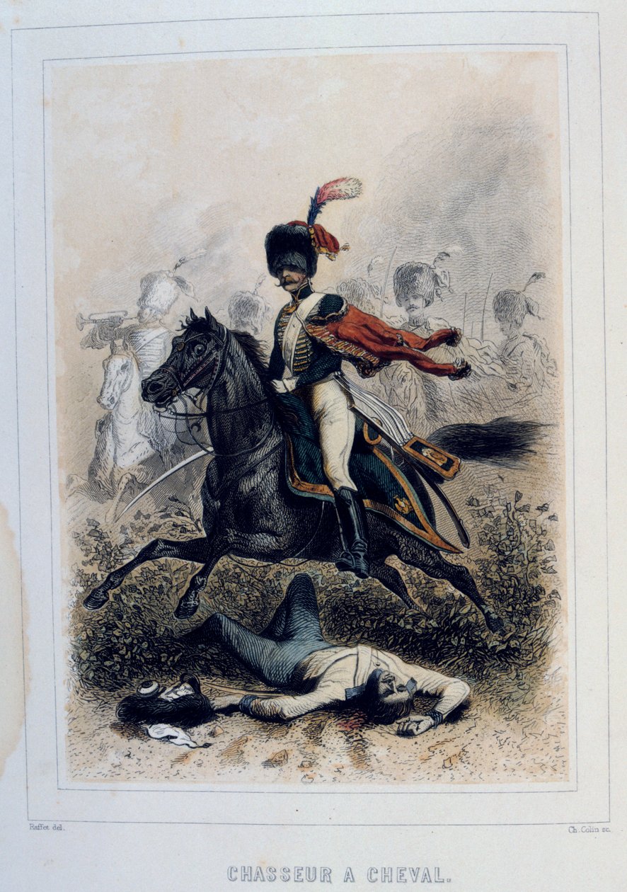 Chasseurs à Cheval, kevyt ratsuväki, 1859. tekijältä Auguste Raffet