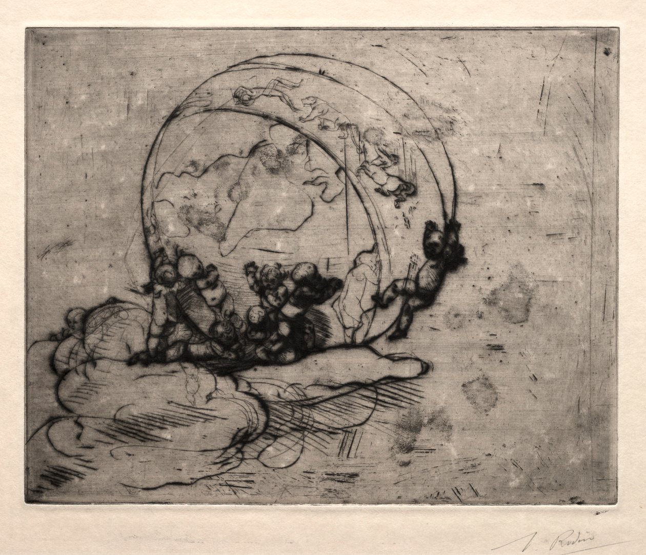 Cupids Leading the World, 1881. tekijältä Auguste Rodin