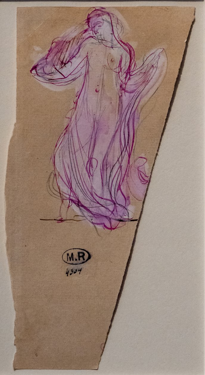 Nainen käärittynä huntuun tekijältä Auguste Rodin