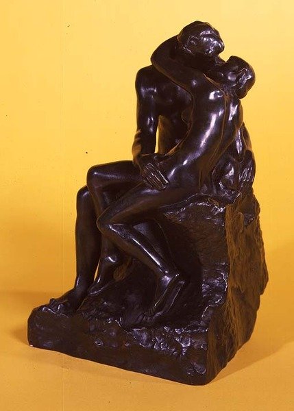 Suudelma, n. 1886 (pronssi) tekijältä Auguste Rodin