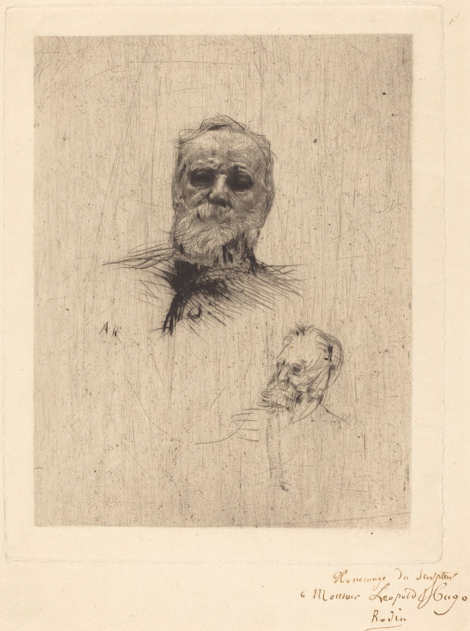 Victor Hugo, De Face tekijältä Auguste Rodin