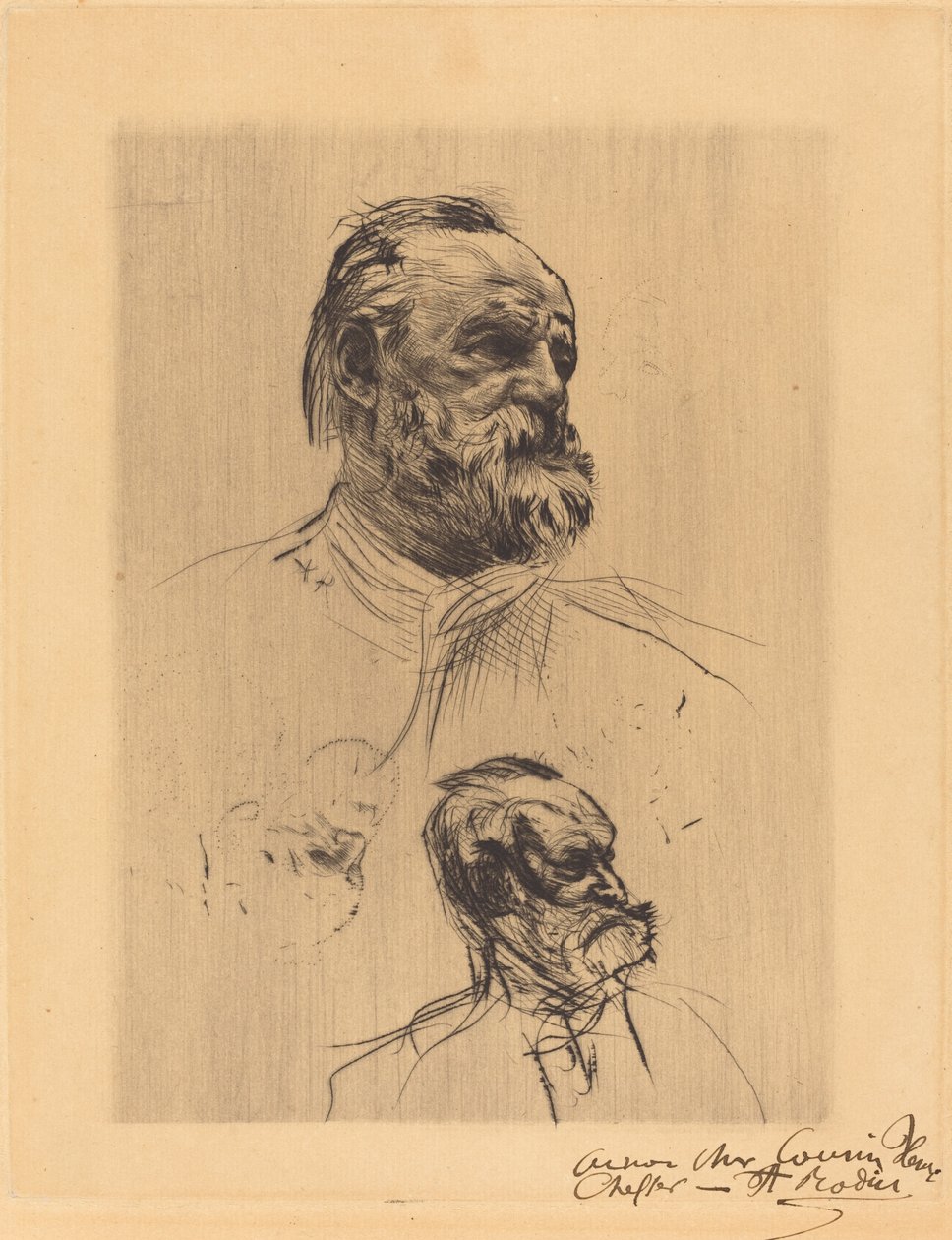 Victor Hugo, De Trois Quarts, 1884. tekijältä Auguste Rodin