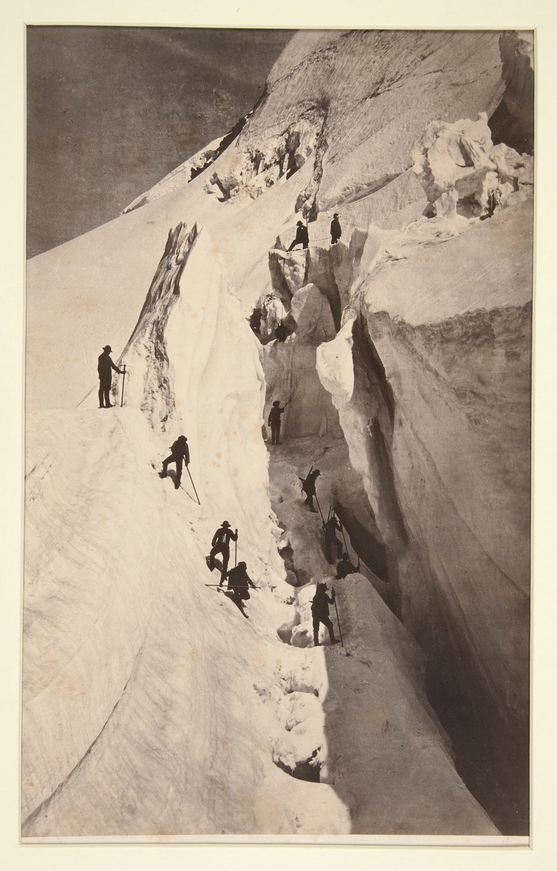 Mont Blanc, Crevasse tekijältä Auguste Rosalie Bisson