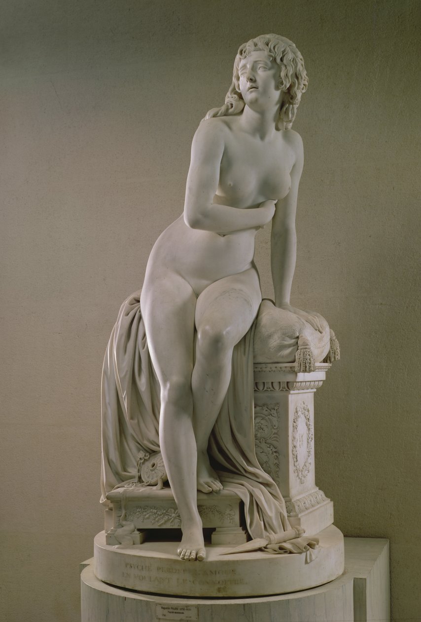 Hylätty psyyke, 1790 (marmori) tekijältä Augustin Pajou