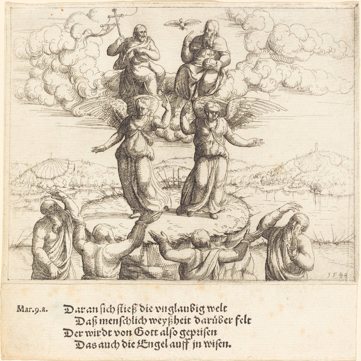 Kirkastus, 1548. tekijältä Augustin Hirschvogel