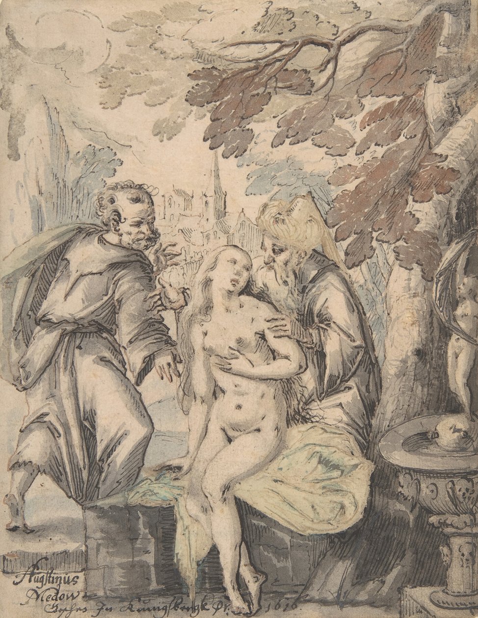Susanna ja vanhimmat, 1622-60. tekijältä Augustin Medow