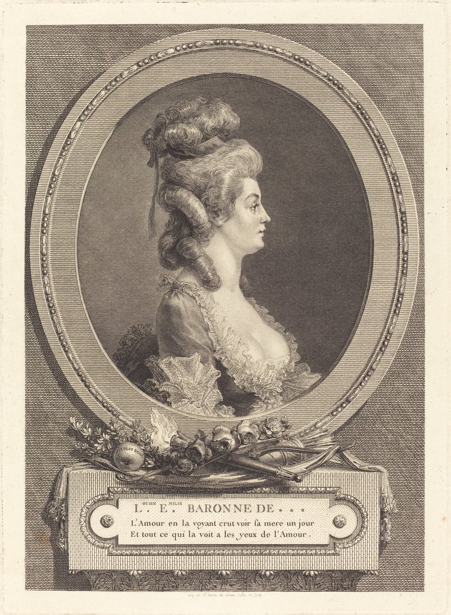 Louise Emilie ***:n paronitar tekijältä Augustin de Saint Aubin