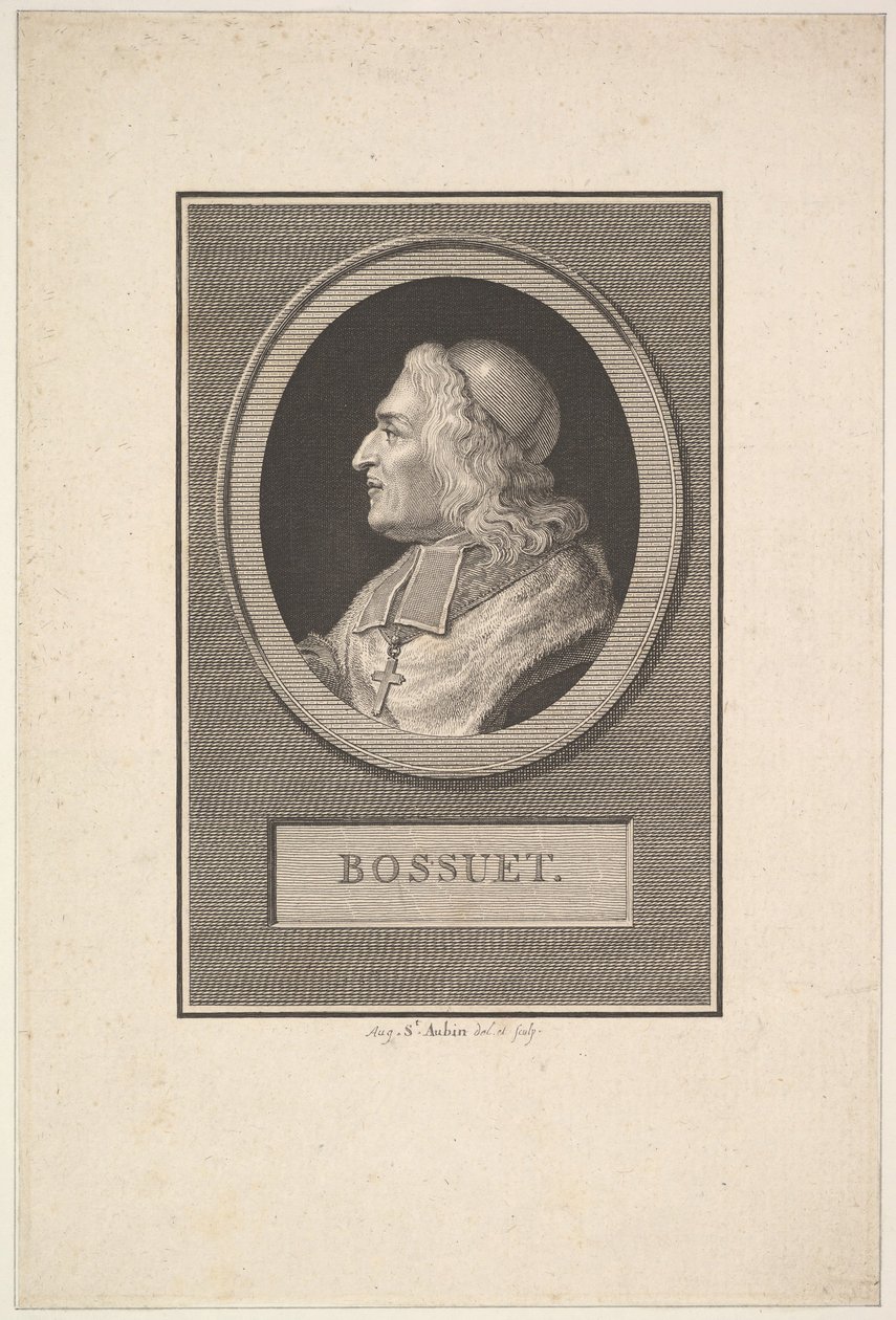 Bossuetin muotokuva, 1803. tekijältä Augustin de Saint Aubin