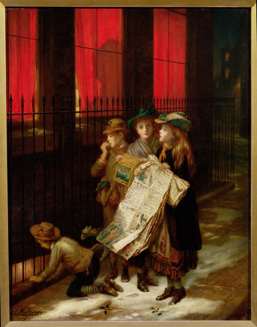 Laululaulajat, 1889 tekijältä Augustus Edward Mulready