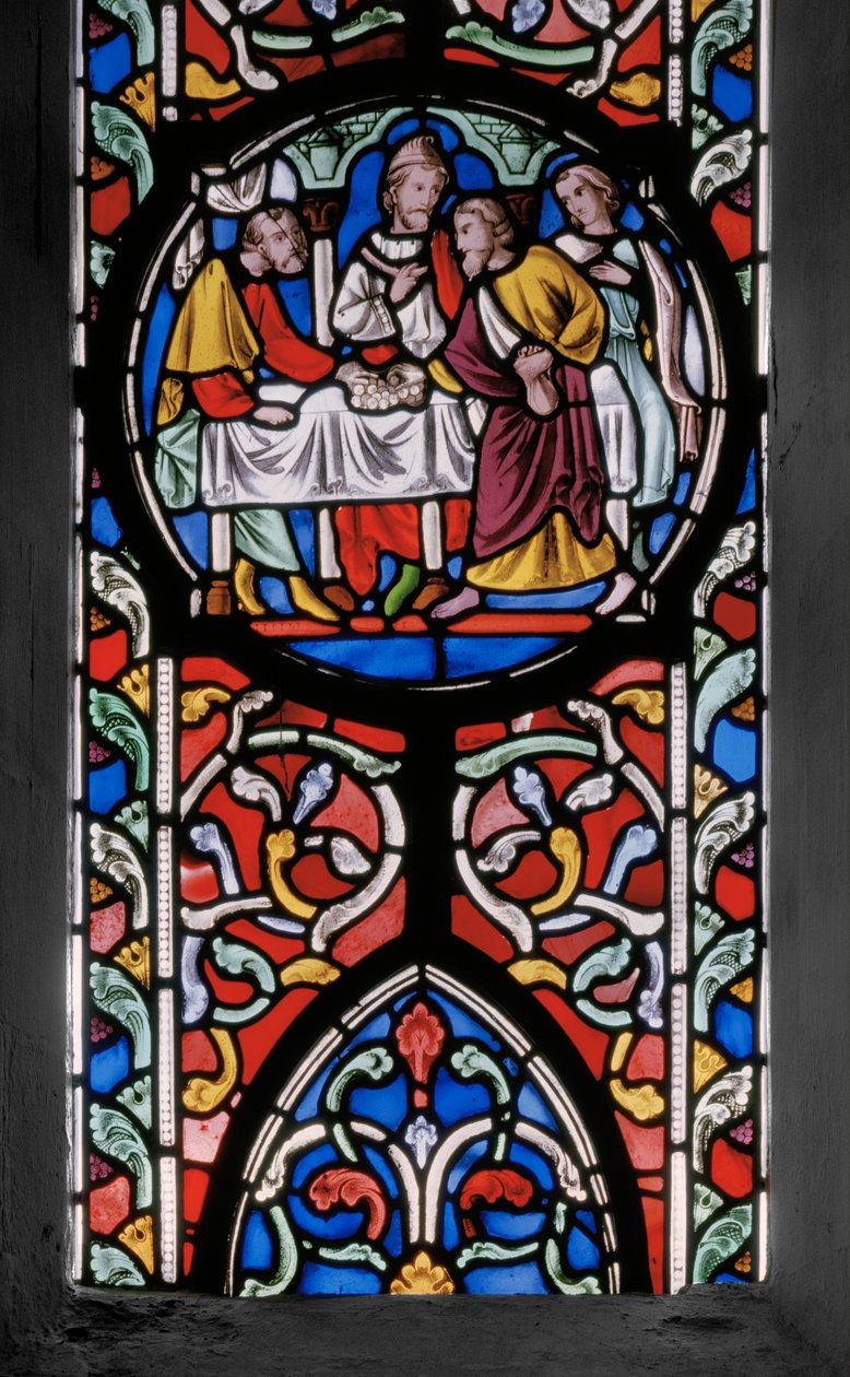 Kristuksen kärsimys, East Window, yksityiskohta, 1848-50 tekijältä Augustus Welby Northmore Pugin