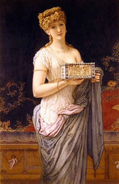 Pompeian tyttö tekijältä Augustus Jules Bouvier