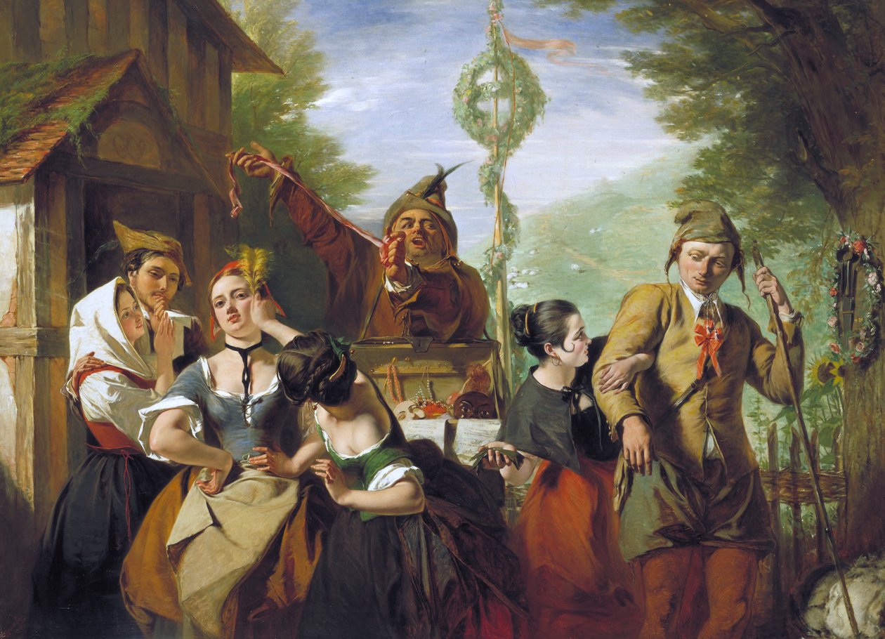 Kohtaus Talven tarinasta, 1845 tekijältä Augustus Leopold Egg