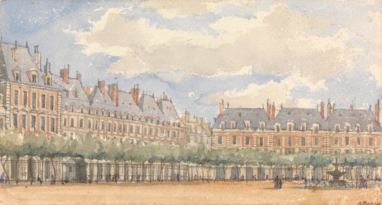 Place Royale, Pariisi tekijältä Augustus Welby Northmore Pugin