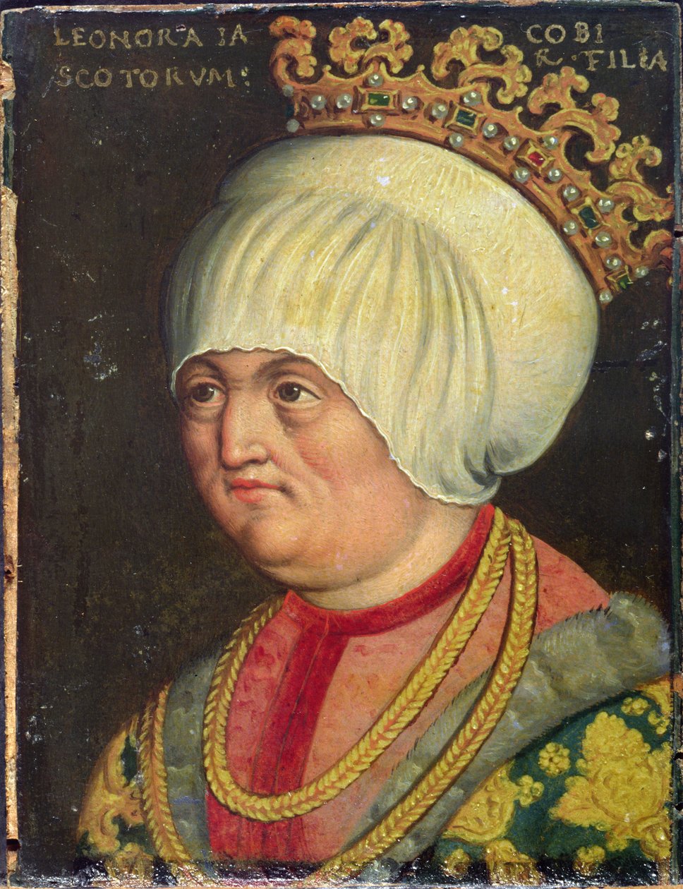 Eleanor Stewart (1458-80), Skotlannin James II:n (1437-60) tytär, 1578-80 (öljy paperille) tekijältä Austrian School