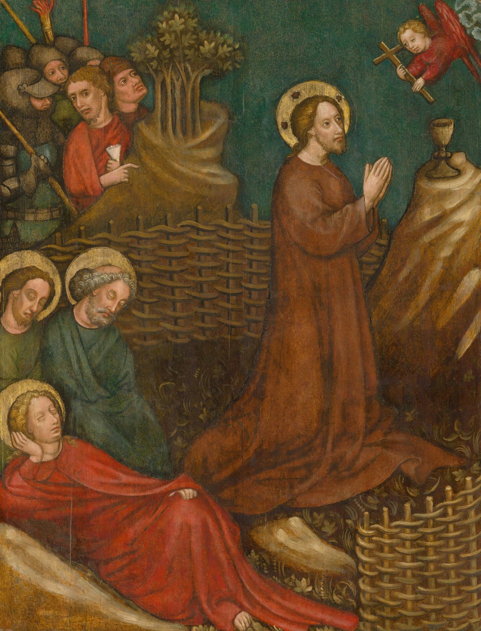 Agony in the Garden, noin 1420. tekijältä Austrian master
