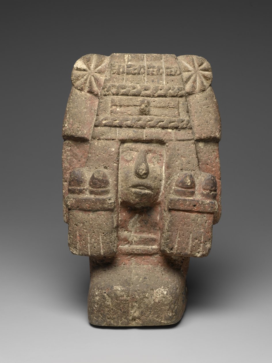 Chicomecoatlin istuva hahmo, n. 1440-1521 tekijältä Aztec