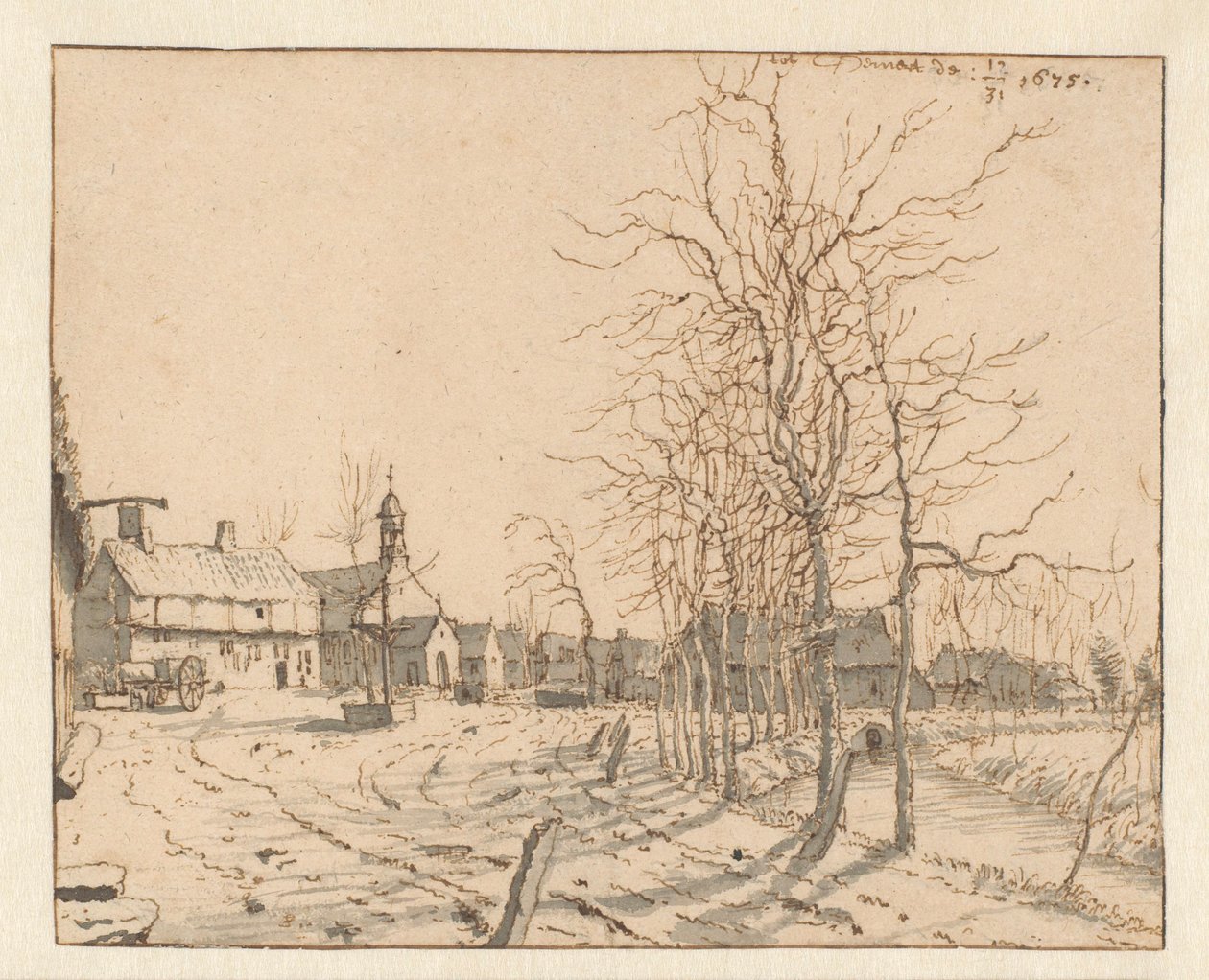 Näkymä Gemertistä, Pohjois-Brabantista tekijältä Barend Klotz (attributed to)