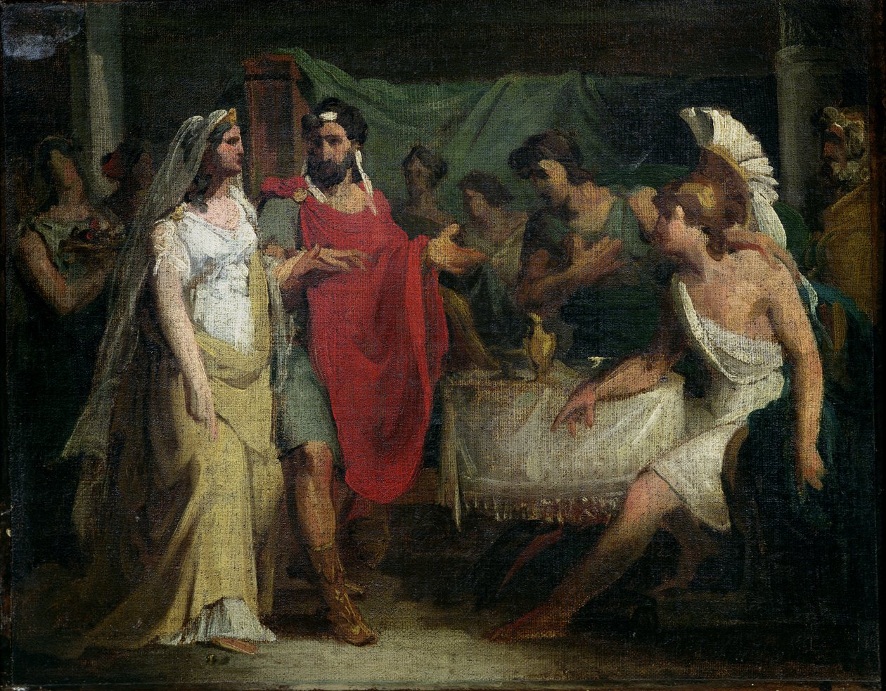 Aleksanteri Suuren (356-323 eKr.) ja Roxanan häät, 1810 tekijältä Baron Pierre Narcisse Guerin