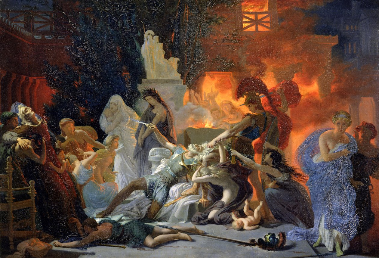 Priamuksen kuolema, noin 1817 tekijältä Baron Pierre Narcisse Guerin