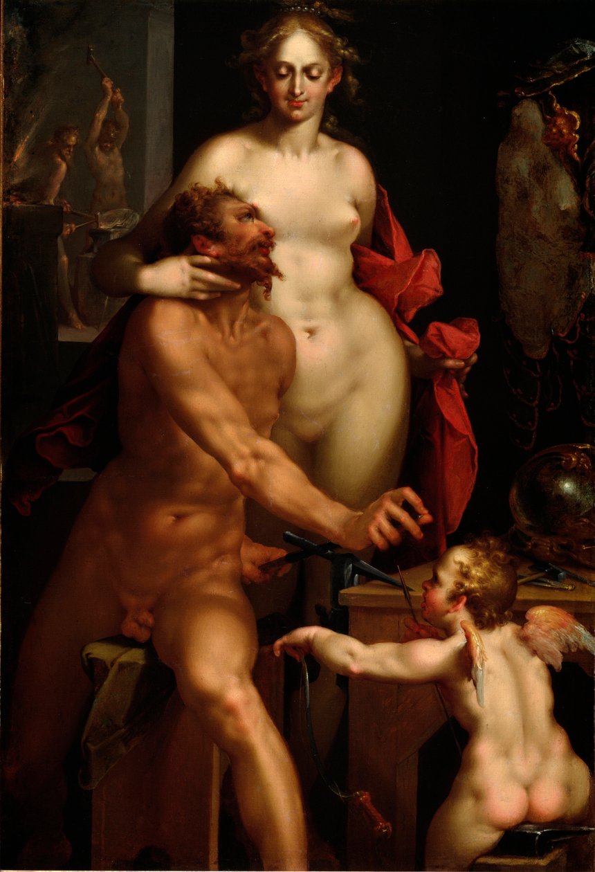 Venus ja Vulcan (maalaus tekijältä Bartholomaeus Spranger