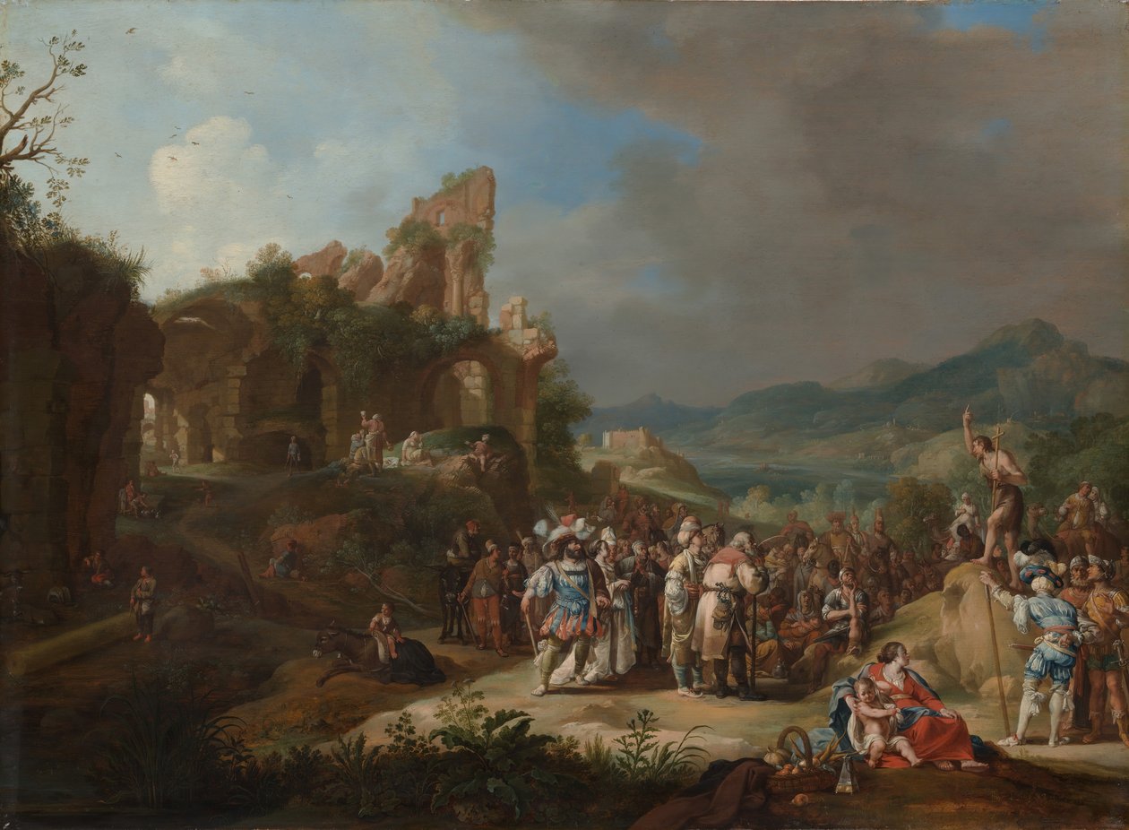 Johannes Kastajan saarna, 1634. tekijältä Bartholomeus Breenbergh