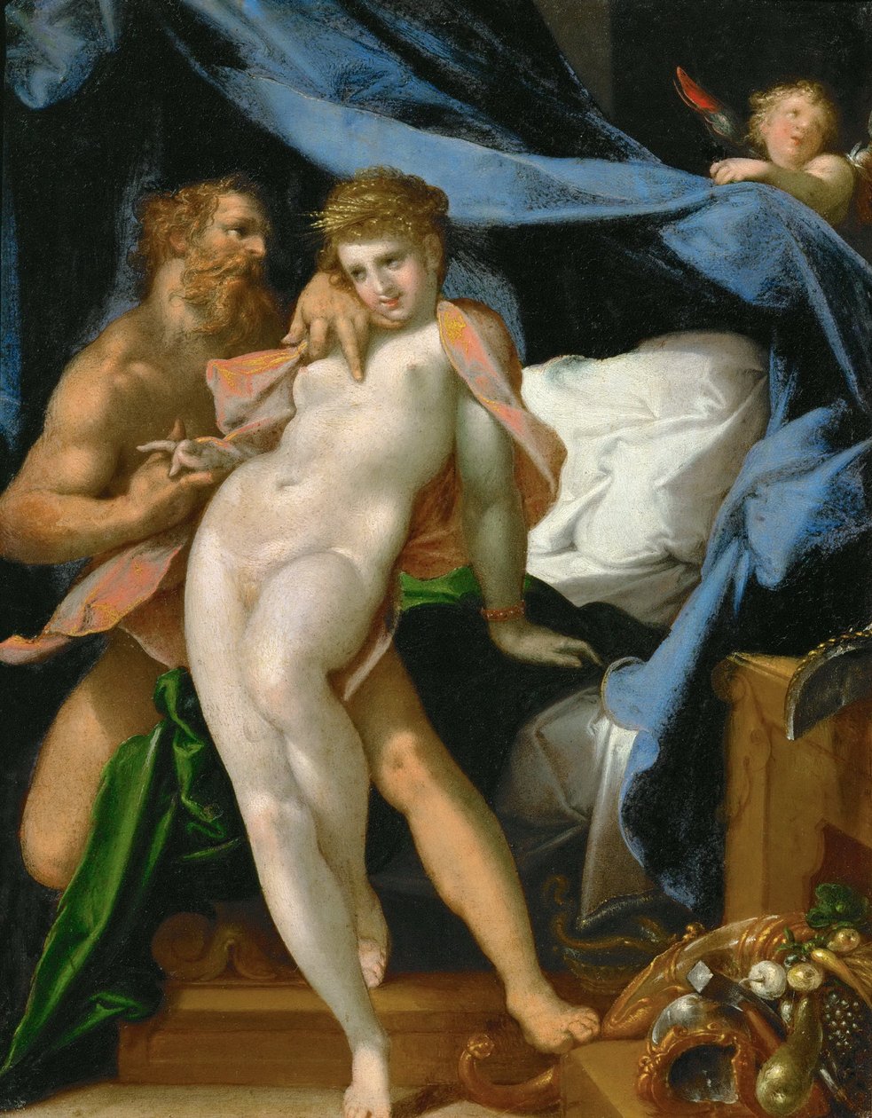 Vulcan ja Maia tekijältä Bartholomeus Spranger