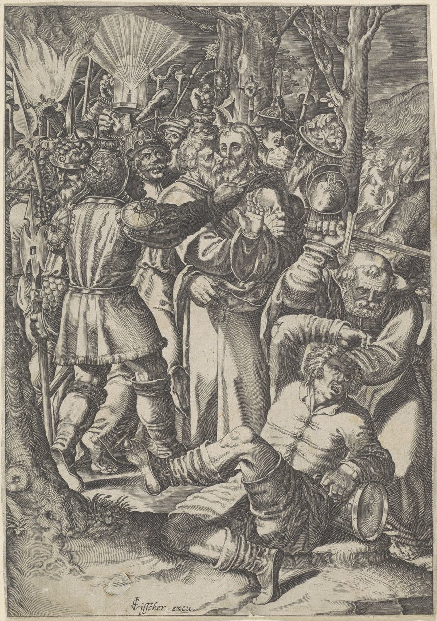 Kristuksen vankeus tekijältä Bartholomeus Willemsz. Dolendo (possibly)