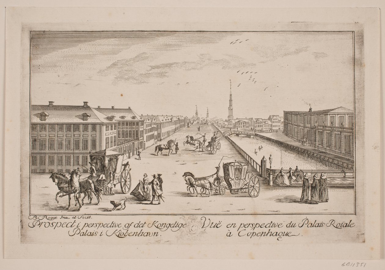 Frederiksholm kanava, t.v. Prinssin kartano tekijältä Bartholomæus Roque