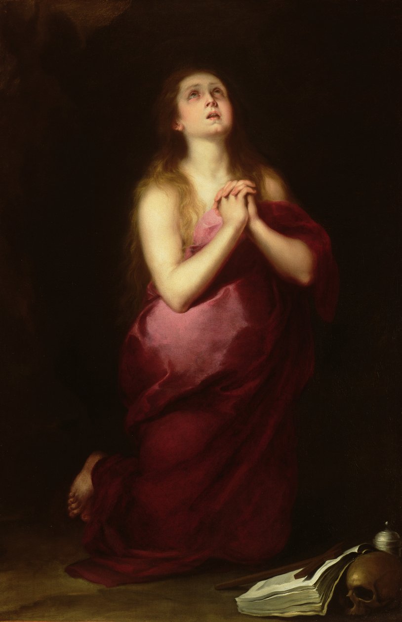 Maria Magdaleena, 1650-55 tekijältä Bartolomé Esteban Murillo