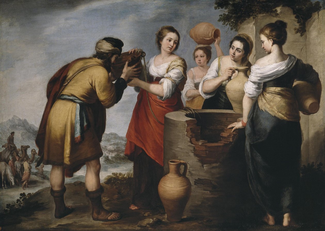 Rebecca ja Eliezer tekijältä Bartolomé Esteban Murillo
