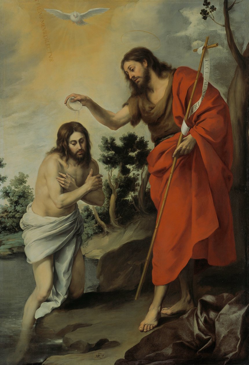 Kristuksen kaste tekijältä Bartolomé Esteban Murillo