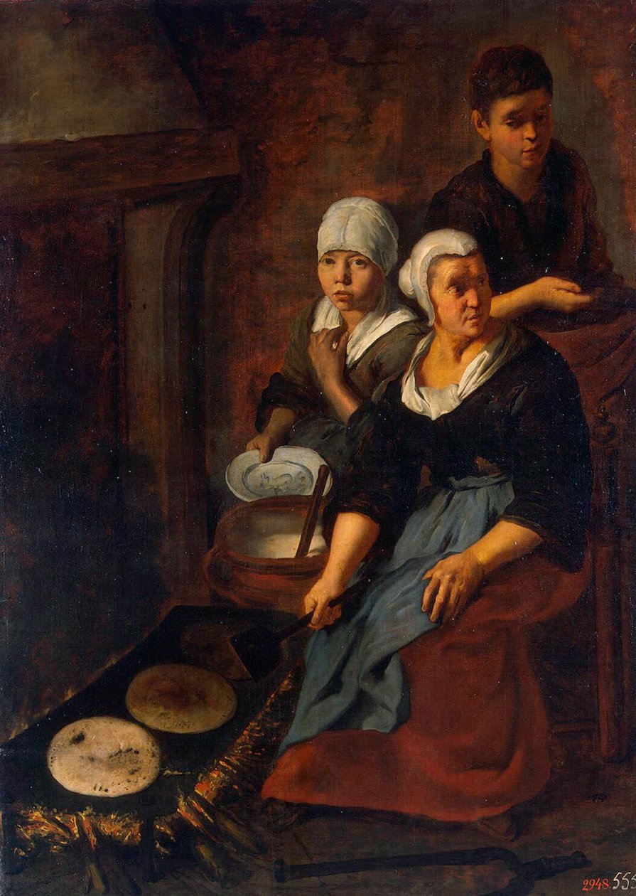 Tasaisten kakkujen leivonta, 1645-1648. tekijältä Bartolomé Esteban Murillo