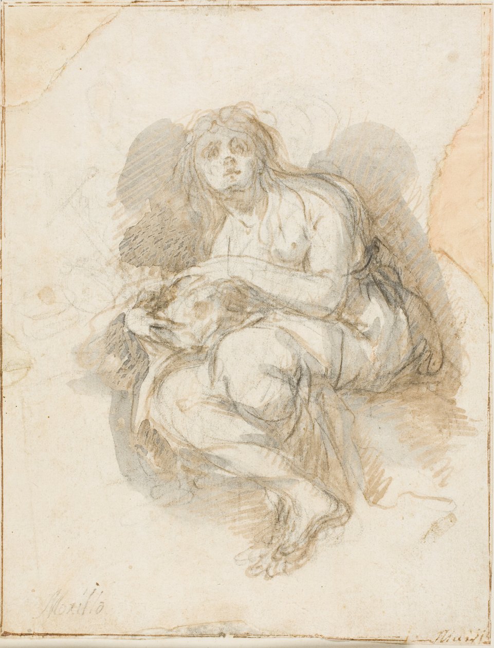 Nainen Saint Holding Skull tekijältä Bartolomé Esteban Murillo