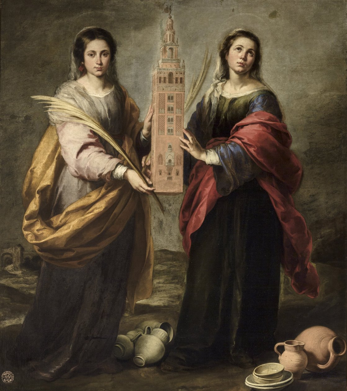 Pyhät Justa ja Rufina, noin 1666. tekijältä Bartolomé Esteban Murillo