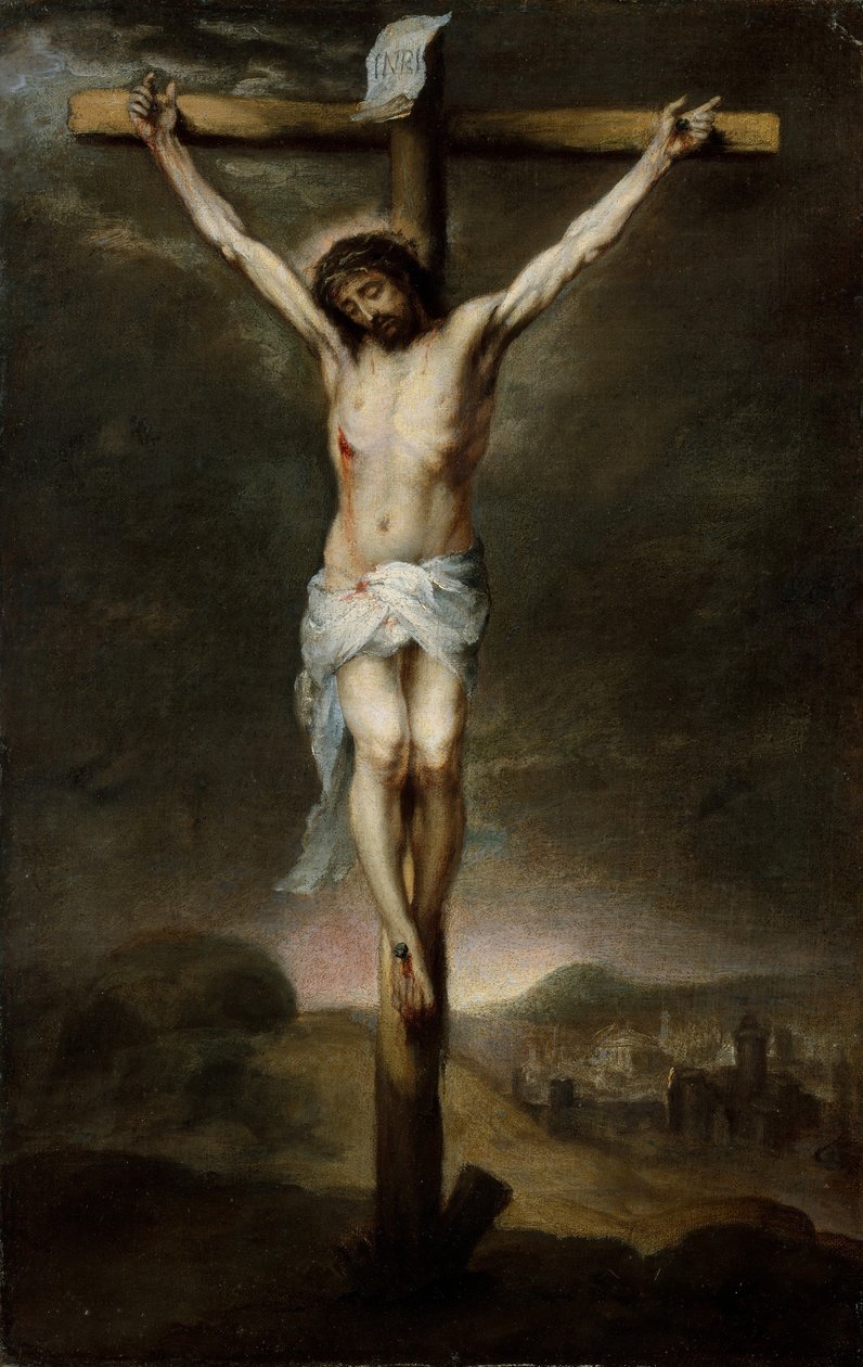 Ristiinnaulitseminen, n. 1675. tekijältä Bartolomé Esteban Murillo