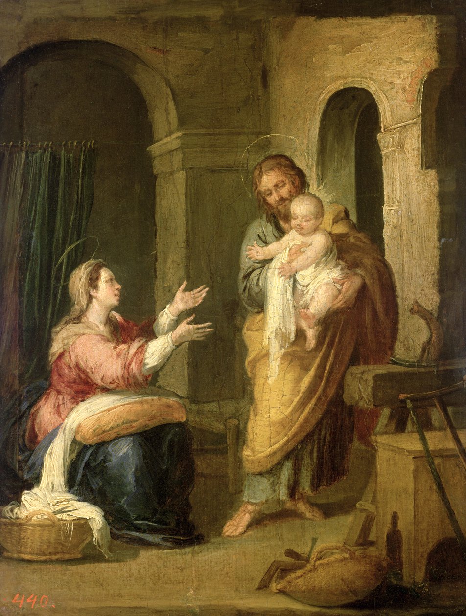 Pyhä perhe, n. 1660-70 tekijältä Bartolomé Esteban Murillo