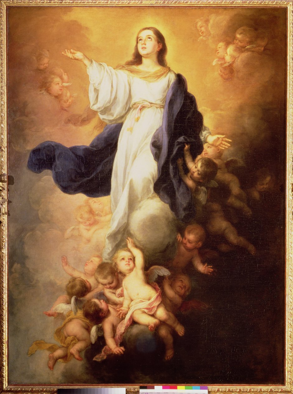Neitsyt taivaaseenastuminen, 1670-luku tekijältä Bartolomé Esteban Murillo