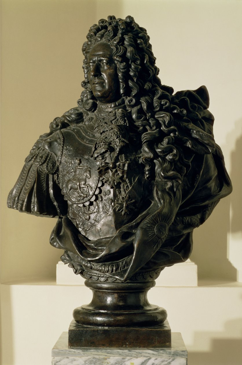 Aleksandr Danilovitš Menshikovin (1673-1729) muotokuva rintakuva 1716-7 (pronssi) tekijältä Bartolomeo Carlo, conte Rastrelli