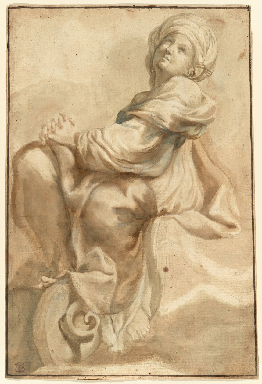 Istuva Sibyl tekijältä Bartolomeo Guidobono