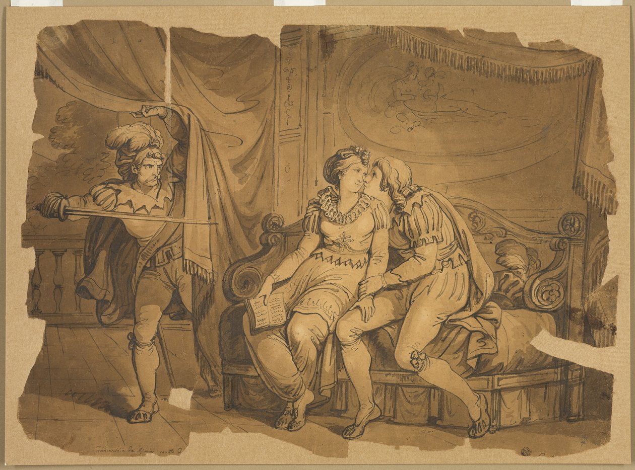 Paolo ja Francesca tekijältä Bartolomeo Pinelli