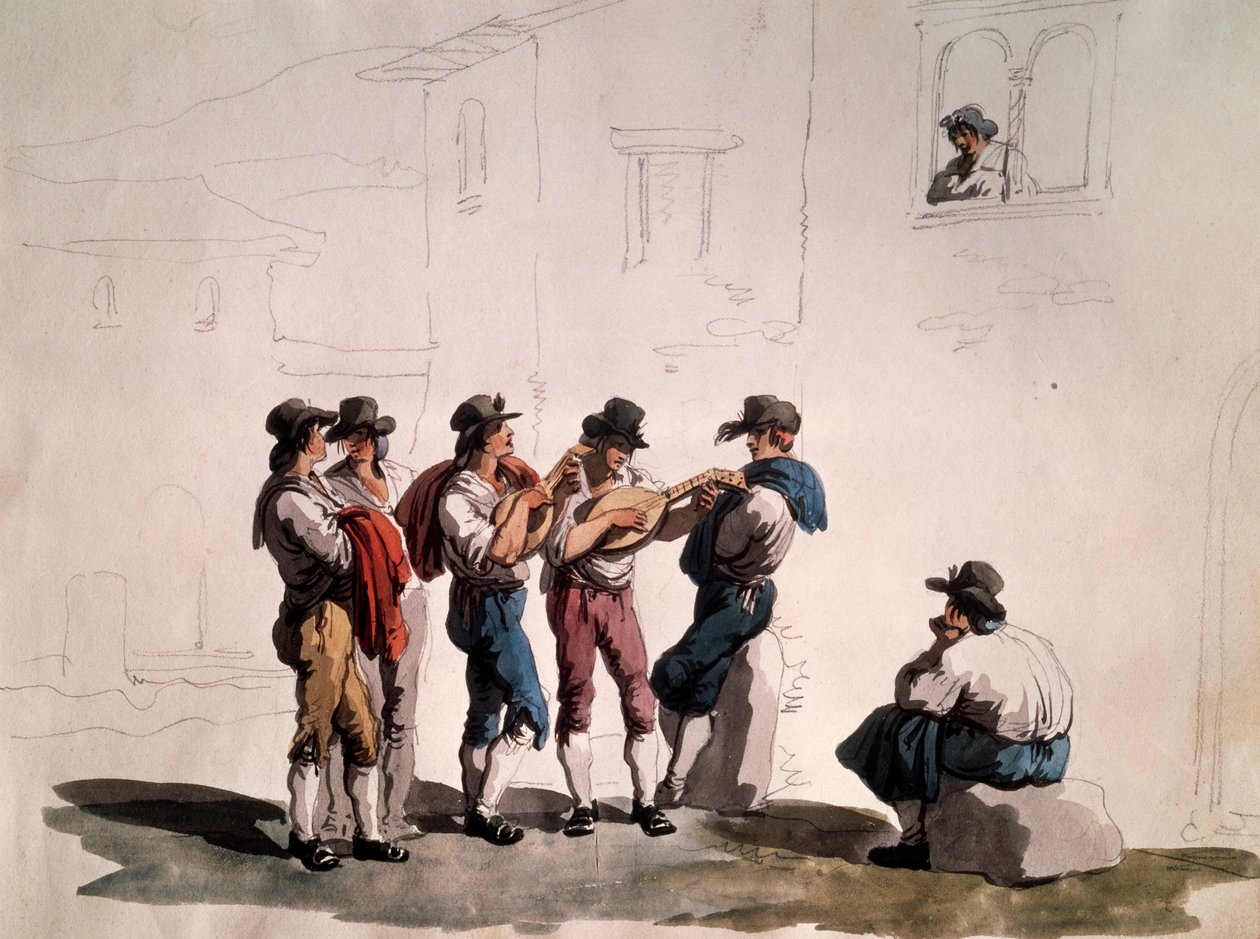 Serenade, Bartolomeo Pinelli (1781-1835), Italia tekijältä Bartolomeo Pinelli