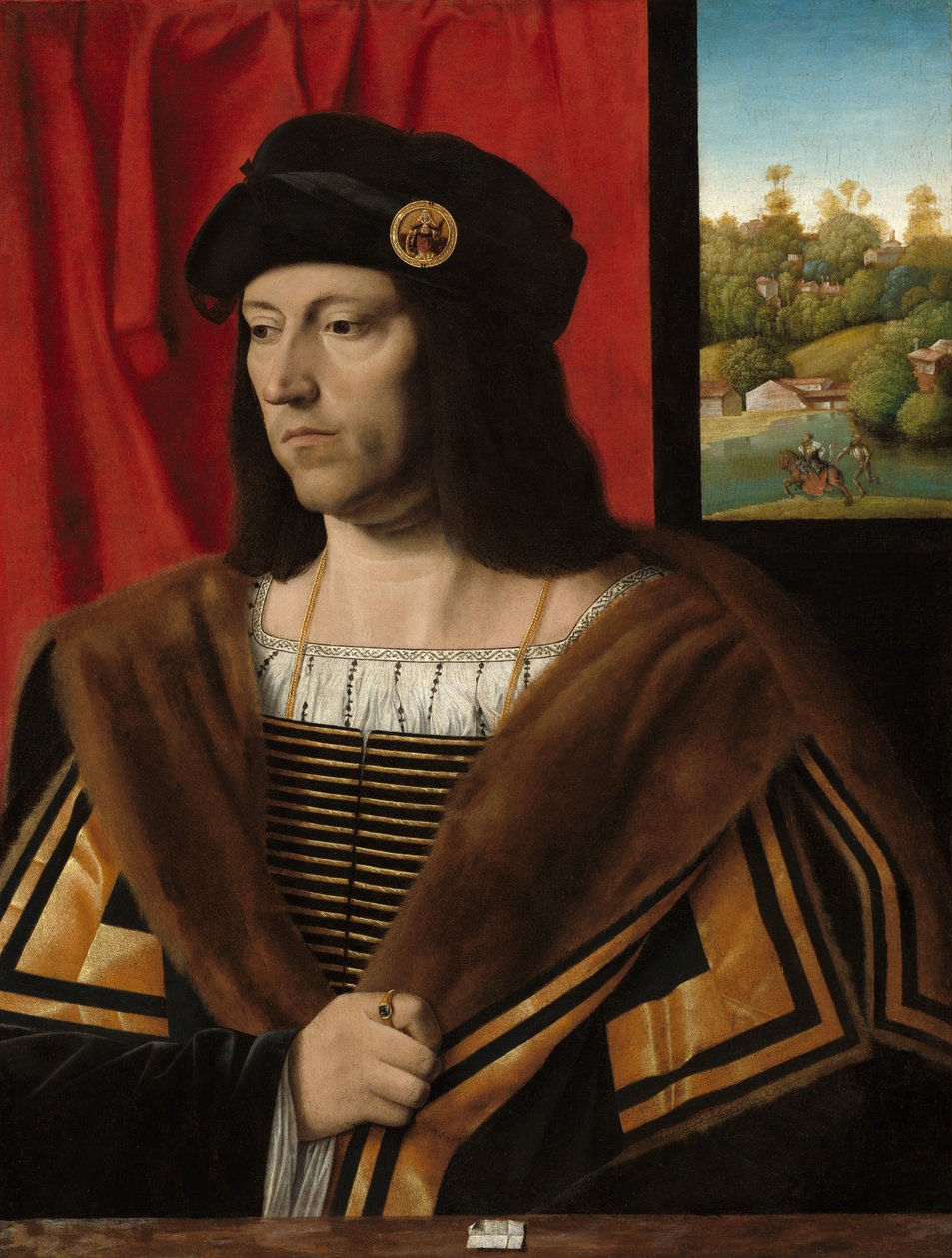 Gentlemanin muotokuva, n. 1520. tekijältä Bartolommeo Veneto