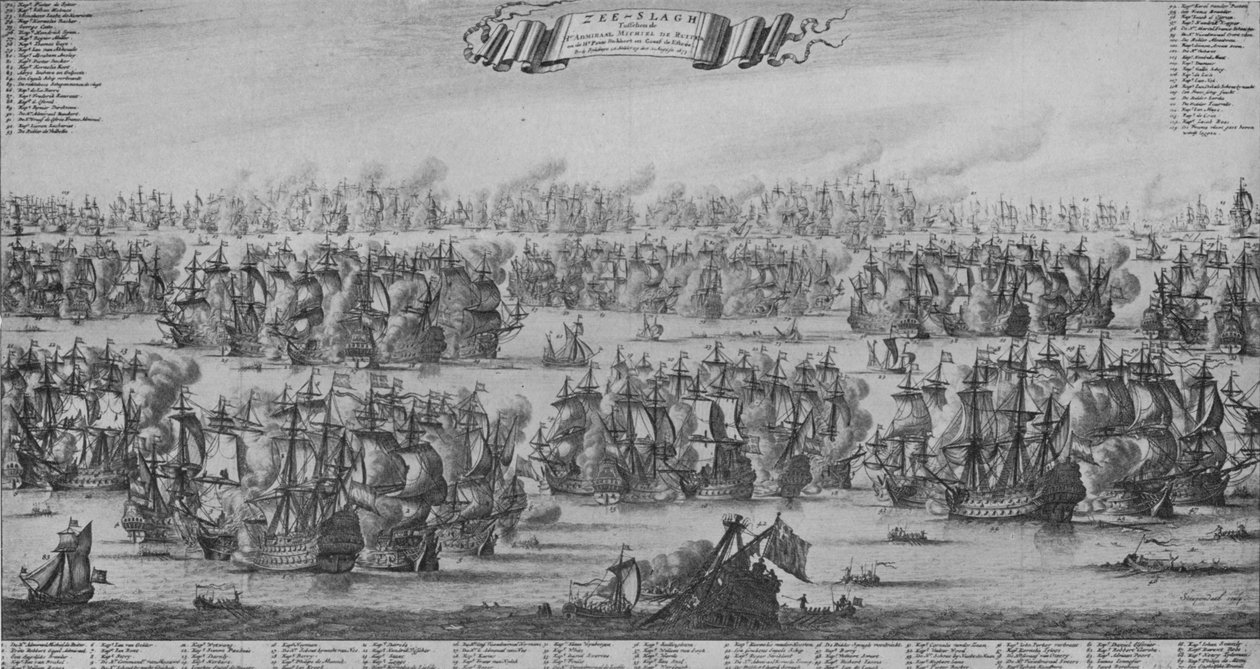 "Texelin taistelu", c1700 tekijältä Bastiaen Stopendael